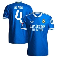 David Alaba Men's adidas  Blue Real Madrid 2025/26 Third Authentic Custom Jersey