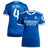 David Alaba Women's adidas  Blue Real Madrid 2025/26 Third Replica Custom Jersey