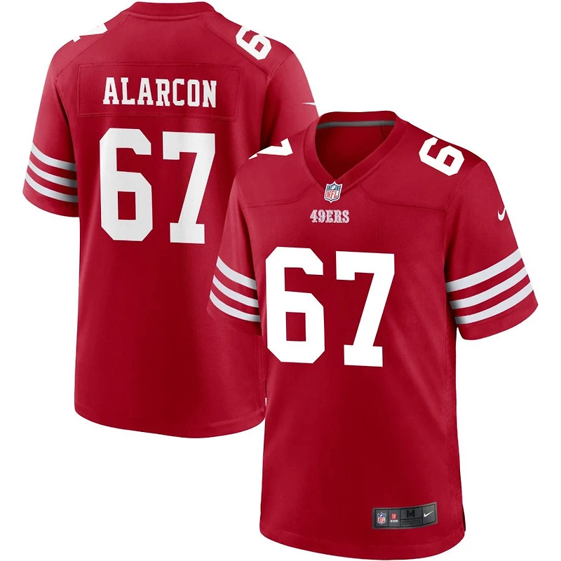 Isaac Alarcon Men's Nike Scarlet San Francisco 49ers Custom Jersey