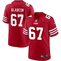 Isaac Alarcon Men's Nike Scarlet San Francisco 49ers Custom Jersey