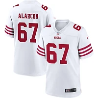 Isaac Alarcon Men's Nike White San Francisco 49ers Game Custom Player Jersey