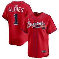 Ozzie Albies Men's Nike Red Atlanta Braves Alternate Limited Custom Jersey