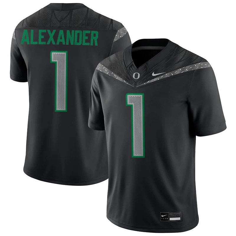 Bear Alexander Men's Nike Black Oregon Ducks NIL Pick-A-Player Game Jersey