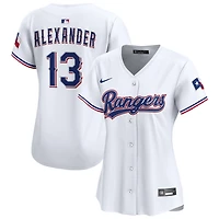 Tyler Alexander Women's Nike  White Texas Rangers Home Limited Custom Jersey