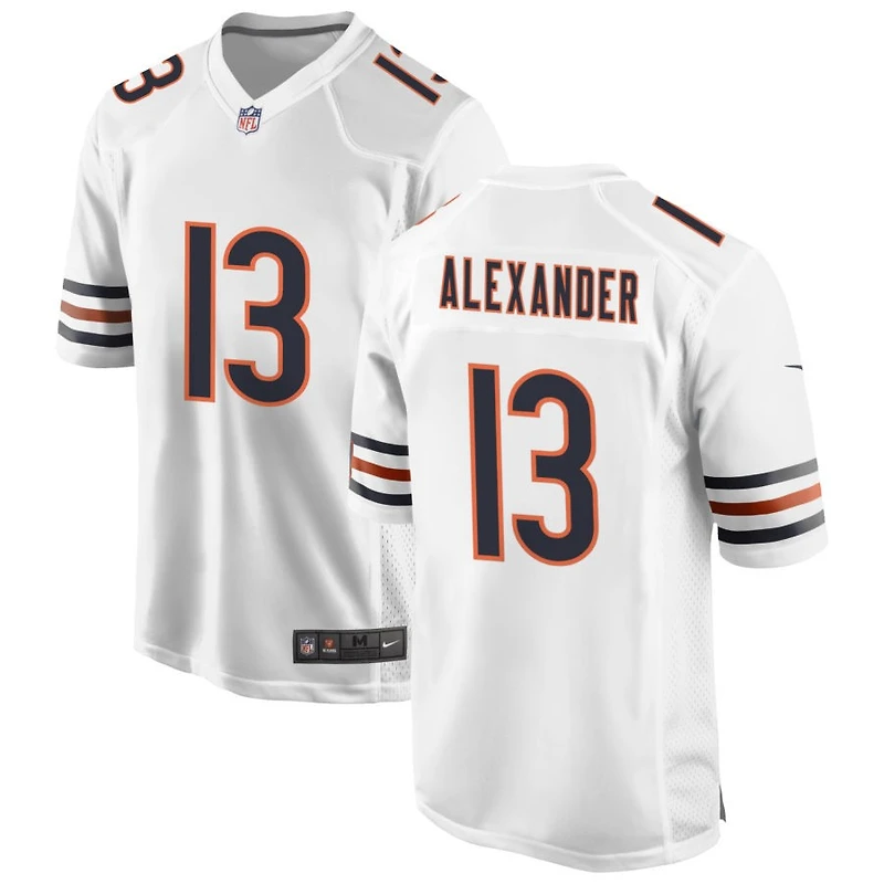 Maurice Alexander Men's Nike White Chicago Bears Custom Game Jersey