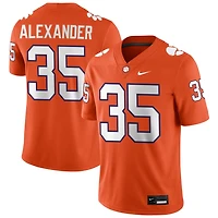 Jeremiah Alexander Men's Nike Orange Clemson Tigers NIL Pick-A-Player Game Jersey