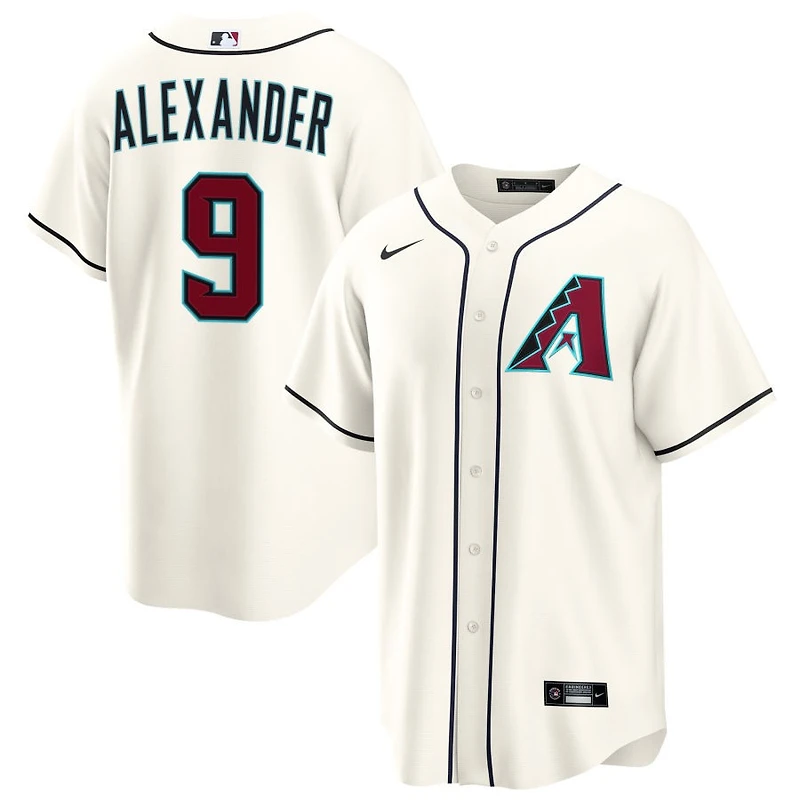 Blaze Alexander Men's Nike Cream Arizona Diamondbacks Home Custom Replica Jersey