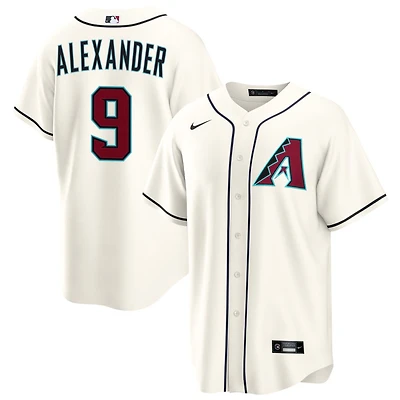 Blaze Alexander Men's Nike  Cream Arizona Diamondbacks Home Custom Replica Jersey