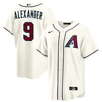Blaze Alexander Men's Nike  Cream Arizona Diamondbacks Home Custom Replica Jersey
