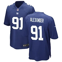 Darius Alexander Men's Nike Royal New York Giants Custom Game Jersey