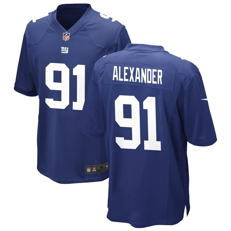 Darius Alexander Men's Nike Royal New York Giants Custom Game Jersey
