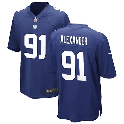 Darius Alexander Men's Nike Royal New York Giants Custom Game Jersey