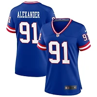 Darius Alexander Women's Nike Royal New York Giants Classic Custom Game Jersey