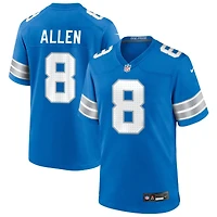 Kyle Allen Men's Nike  Blue Detroit Lions Custom Game Jersey