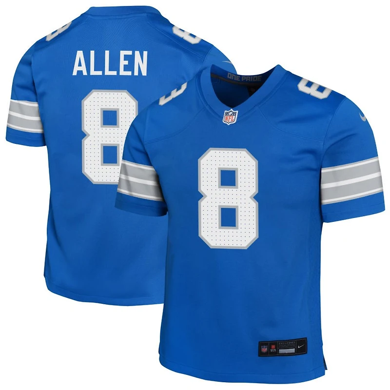 Kyle Allen Youth Nike Blue Detroit Lions Custom Game Jersey