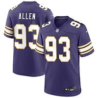 Jonathan Allen Men's Nike Purple Minnesota Vikings Classic Custom Game Jersey
