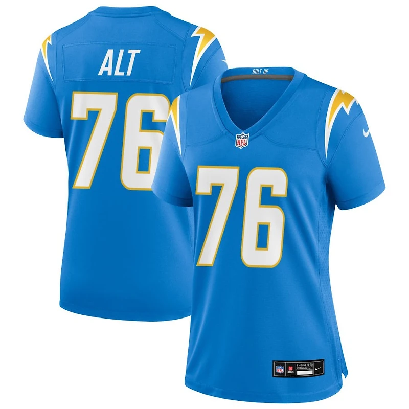 Joe Alt Women's Nike Powder Blue Los Angeles Chargers Custom Game Jersey