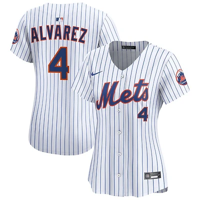Francisco Alvarez Women's Nike  White New York Mets Home Limited Custom Jersey