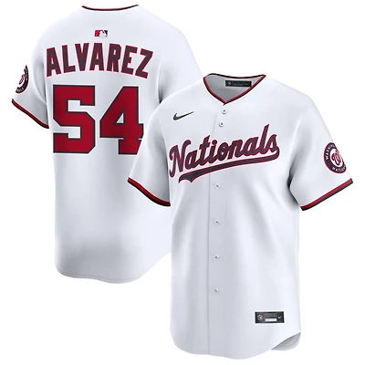 Andrew Alvarez Men's Nike White Washington Nationals Home Limited Custom Jersey