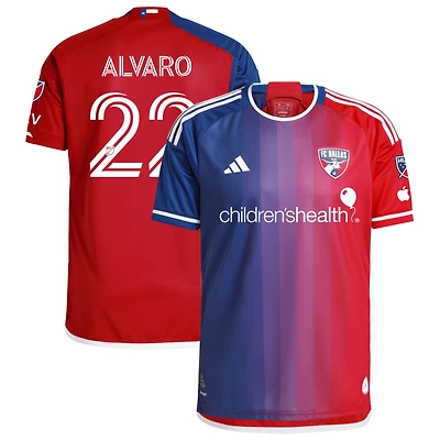 Alvaro Augusto Alvaro Men's adidas  Navy FC Dallas 2024 After Burner Authentic Custom Jersey