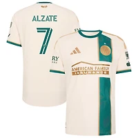 Steven Alzate Men's adidas Tan Atlanta United FC 2026 Spirit Of '96 On-Field Authentic Patch Custom Jersey