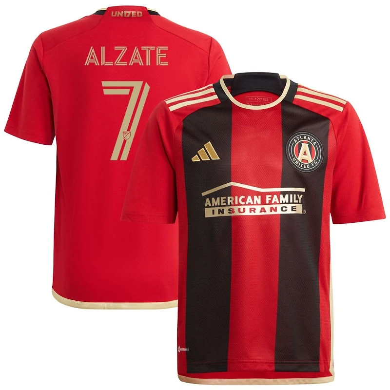 Steven Alzate Youth adidas Black Atlanta United FC 2023 The 17s' Kit Replica Custom Jersey