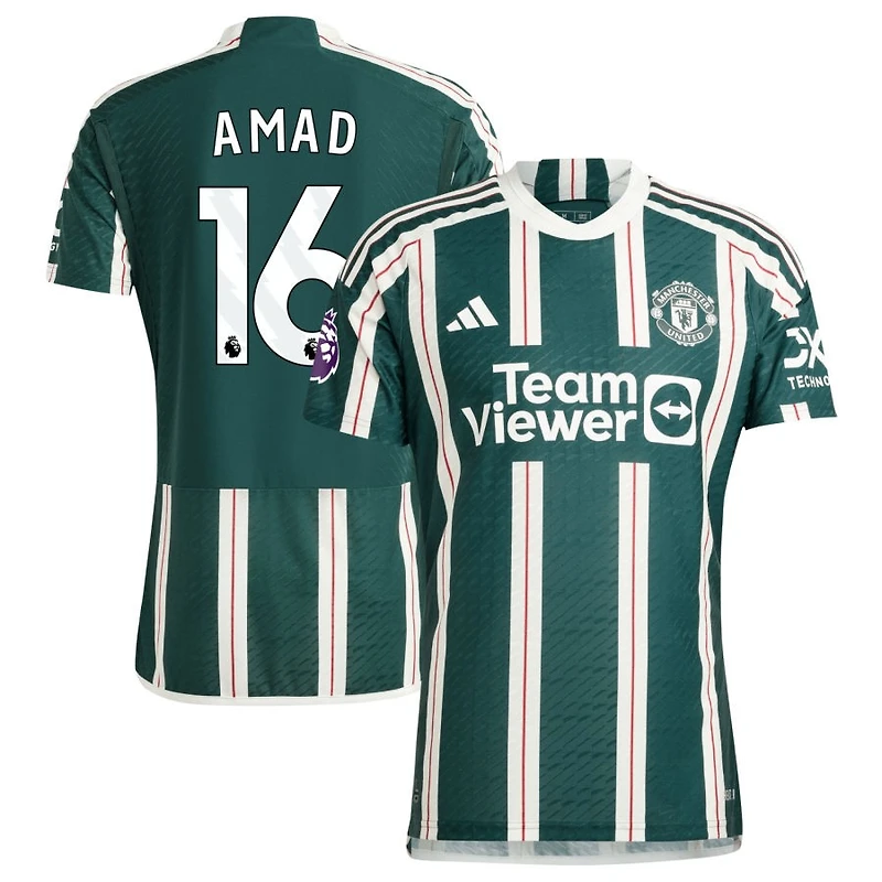 Amad Diallo Amad Men's adidas Green Manchester United 2023/24 Away Authentic Custom Jersey