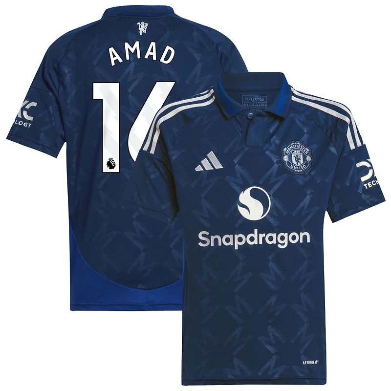 Amad Diallo Amad Youth adidas  Navy Manchester United 2024/25 Replica Custom Jersey