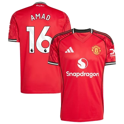 Amad Diallo Amad Men's adidas  Red Manchester United Home 2025/26 Custom Replica Jersey