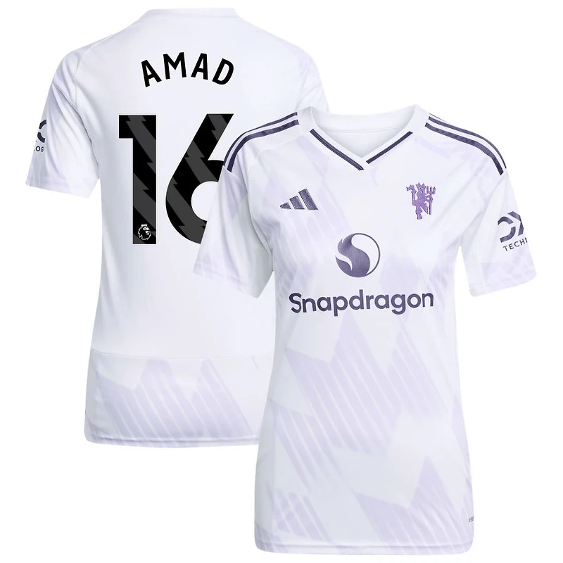 Amad Diallo Amad Women's adidas White Manchester United 2025/26 Away Replica Custom Jersey