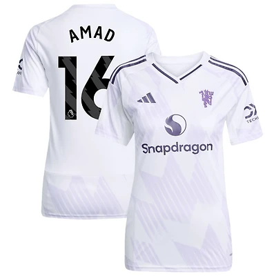 Amad Diallo Amad Women's adidas White Manchester United 2025/26 Away Replica Custom Jersey