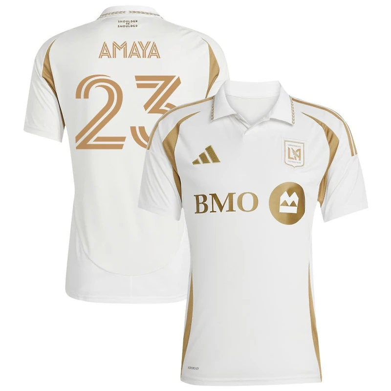 Frankie Amaya Men's adidas  White LAFC 2025 Secondary Replica Custom Jersey
