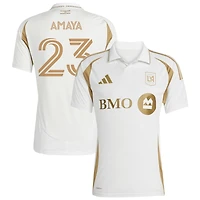 Frankie Amaya Men's adidas  White LAFC 2025 Secondary Replica Custom Jersey