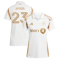 Frankie Amaya Women's adidas  White LAFC 2025 Secondary Replica Custom Jersey