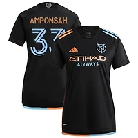 Prince Amponsah Men's adidas  Black New York City FC 2024 24/7 Kit Replica Custom Jersey