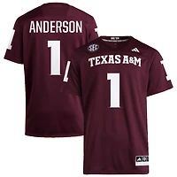 Bryce Anderson Men's adidas  Maroon Texas A&M Aggies NIL Pick-A-Player Home Premier Football Jersey