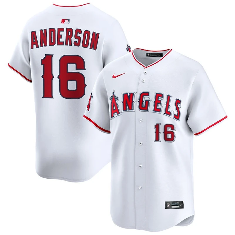 Garret Anderson Men's Nike White Los Angeles Angels Home Limited Pick-A-Player Retired Roster Jersey