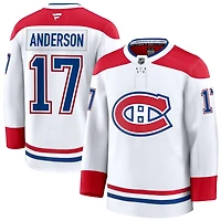 Josh Anderson Men's Fanatics White Montreal Canadiens Away Premium Custom Jersey