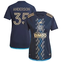 Marcus Anderson Women's adidas  Navy Philadelphia Union 2024 The XV Kit Replica Custom Jersey