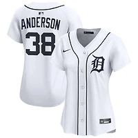 Drew Anderson Women's Nike  White Detroit Tigers Home Limited Custom Jersey