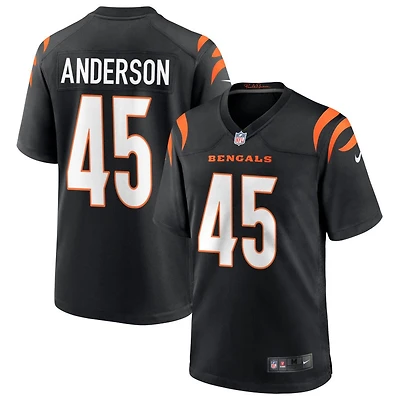Liam Anderson Men's Nike Black Cincinnati Bengals Game Custom Jersey