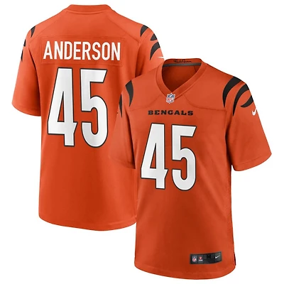 Liam Anderson Youth Nike Orange Cincinnati Bengals Alternate Game Custom Jersey