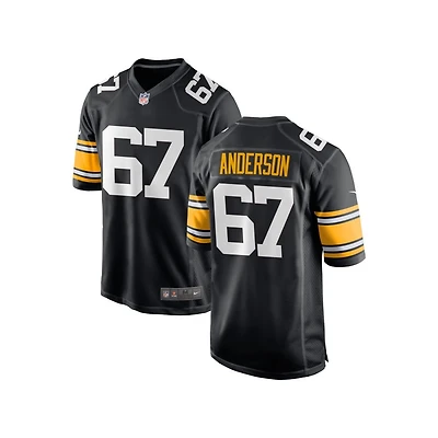 Calvin Anderson Youth Nike Black Pittsburgh Steelers Alternate Custom Game Jersey