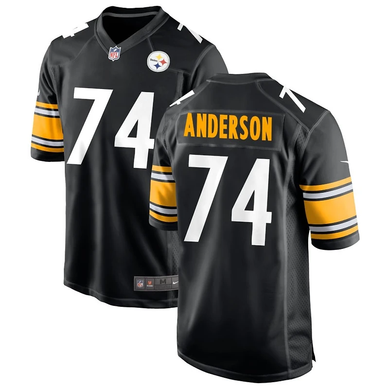 Spencer Anderson Men's Nike Black Pittsburgh Steelers Custom Game Jersey