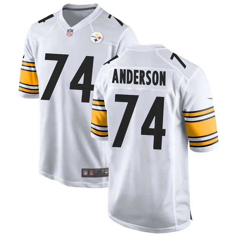 Spencer Anderson Men's Nike White Pittsburgh Steelers Game Custom Jersey