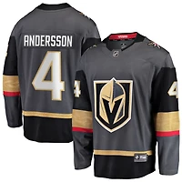 Rasmus Andersson Men's Fanatics Gray Vegas Golden Knights Alternate Breakaway Custom Jersey