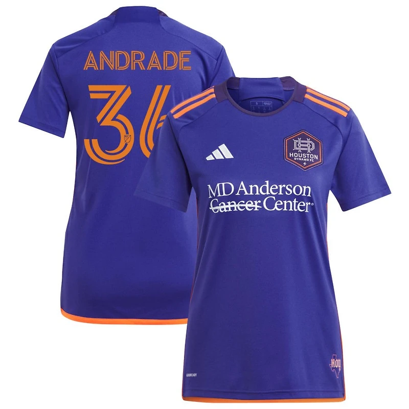 Felipe Andrade Men's adidas  Purple Houston Dynamo FC 2024 Still Holdin' Replica Custom Jersey