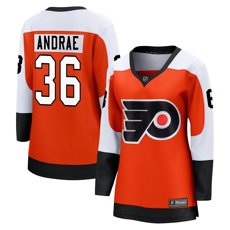 Emil Andrae Women's Fanatics Burnt Orange Philadelphia Flyers Home Premier Breakaway Custom Jersey