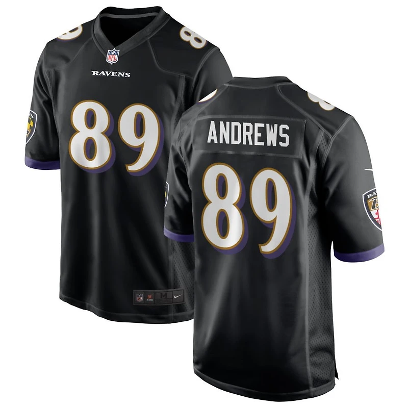 Mark Andrews Men's Nike Black Baltimore Ravens Alternate Custom Game Jersey