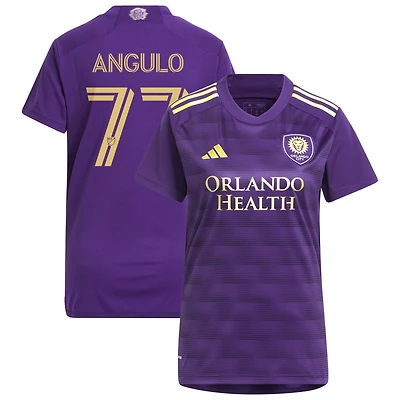 Ivan Angulo Women's adidas Purple Orlando City SC 2023 The Wall Kit Replica Custom Jersey